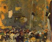 华金索罗利亚巴斯蒂达 - Valencia Street with awnings